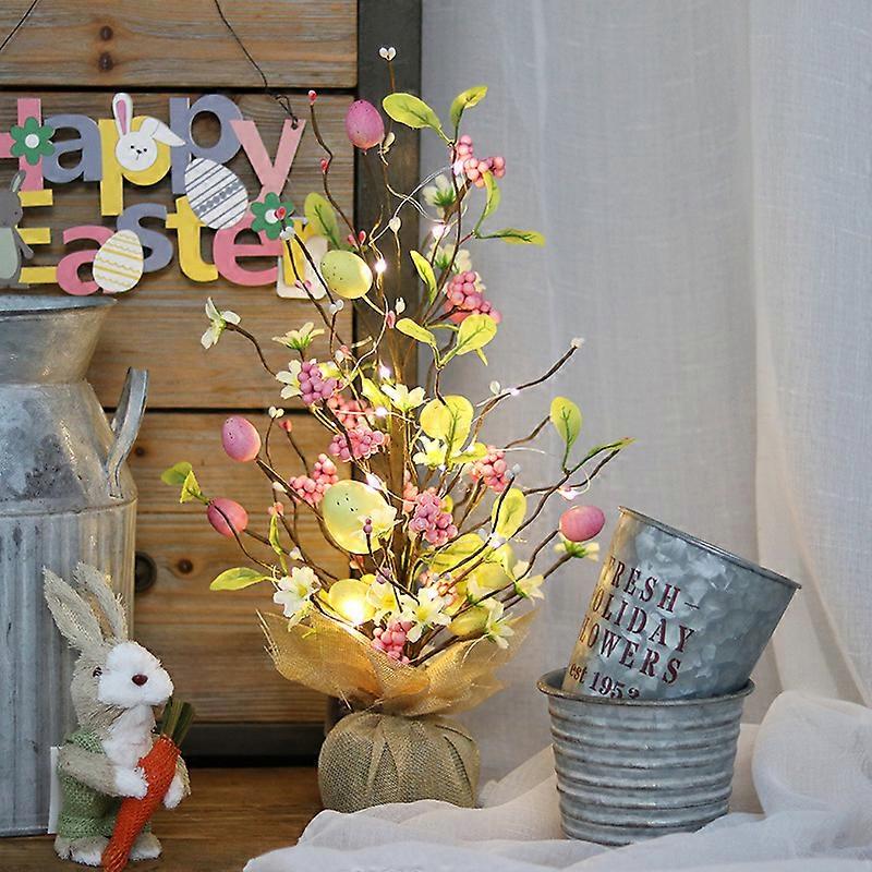 Easter Glow Tree 45cm Lights Tree Lights Branches Indoor LED Easter Decoration Tree Battery Operated