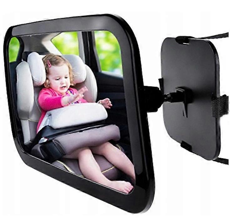 Baby Car Mirror, Safety Car Seat Mirror for Rear Facing Infant with Wide Crystal Clear View, Shatterproof