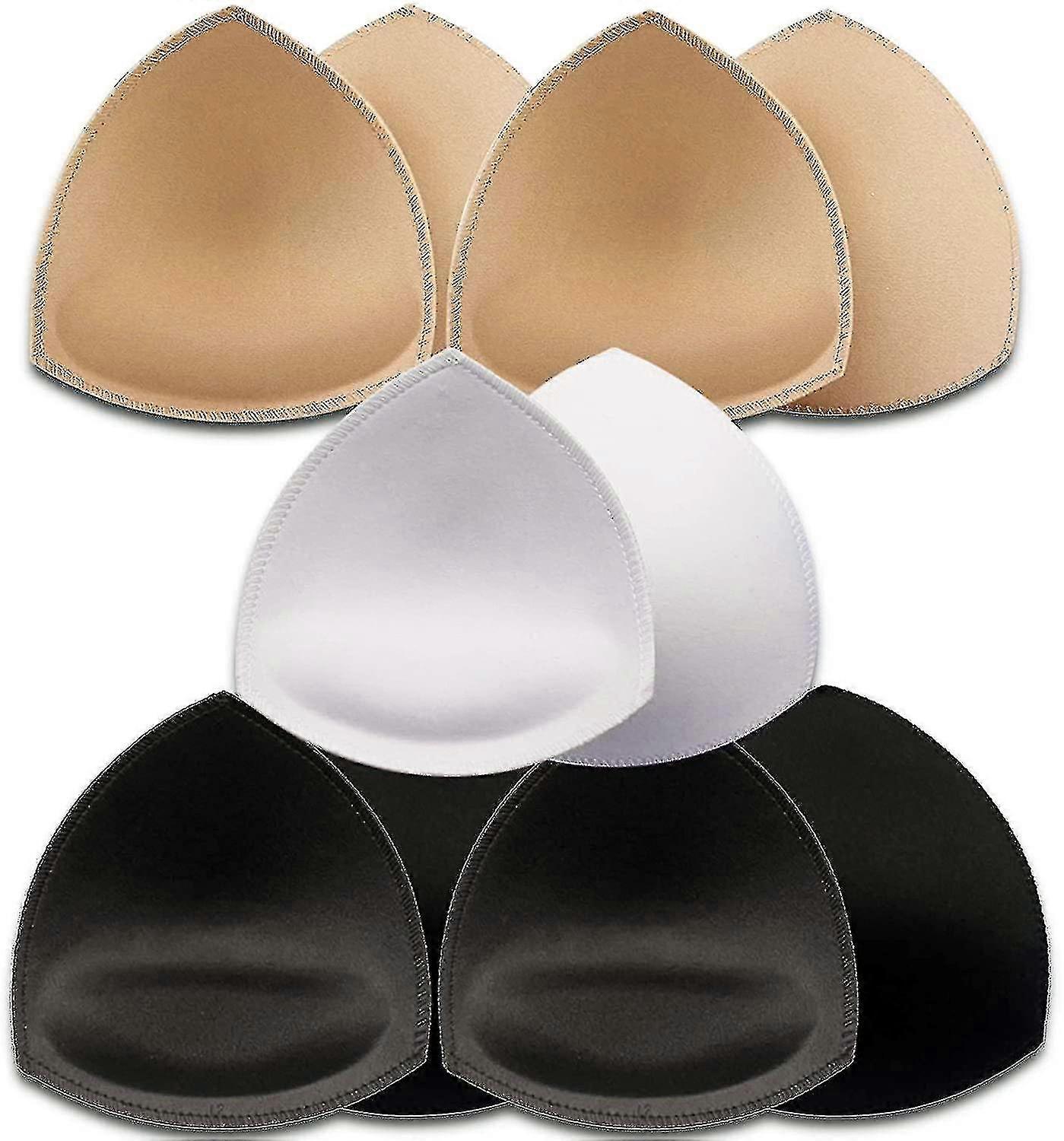 5 Pairs Bra Pads Inserts,removable, Air Cotton,foam Sponge,breathable