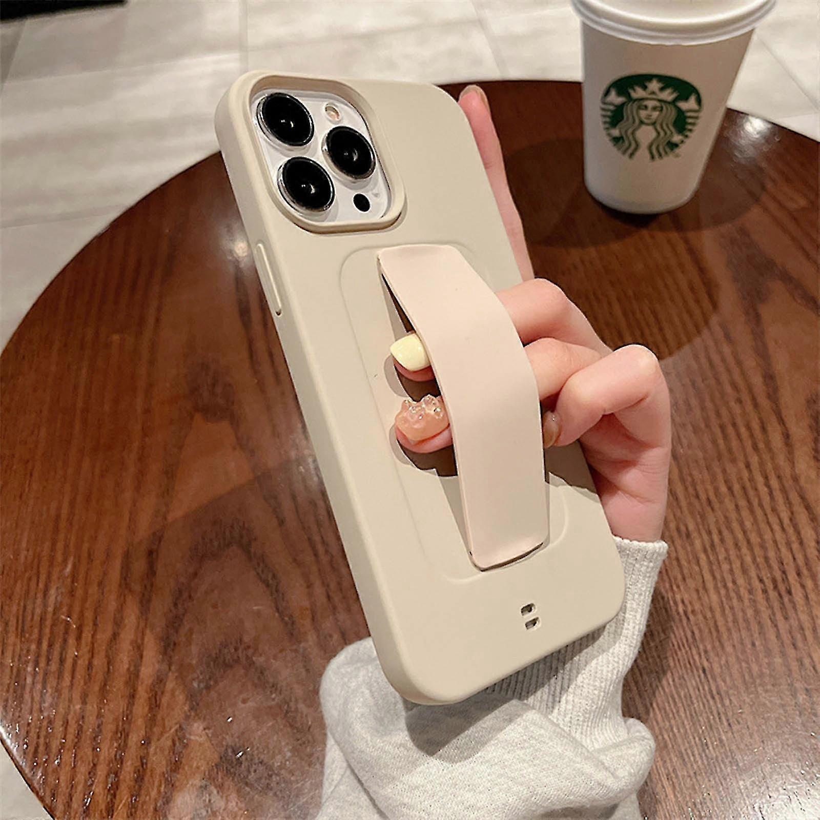 Wrist Strap Hand Holder Case Compatible Iphone 14 Pro Max/14pro/14plus/14 Silicone Shockproof Soft Cover