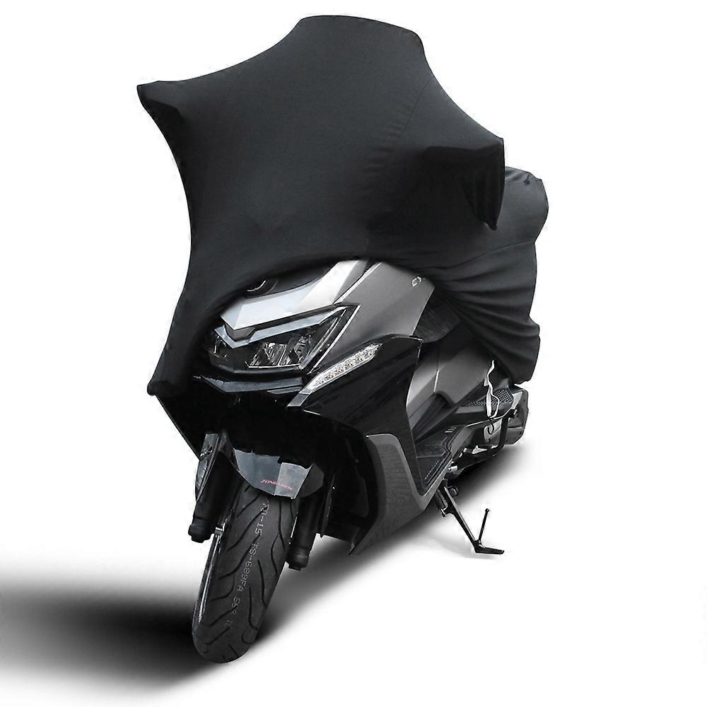 Universal M-4XL Size Elastic Fabric Motorcycle Cover UV Protection-Red