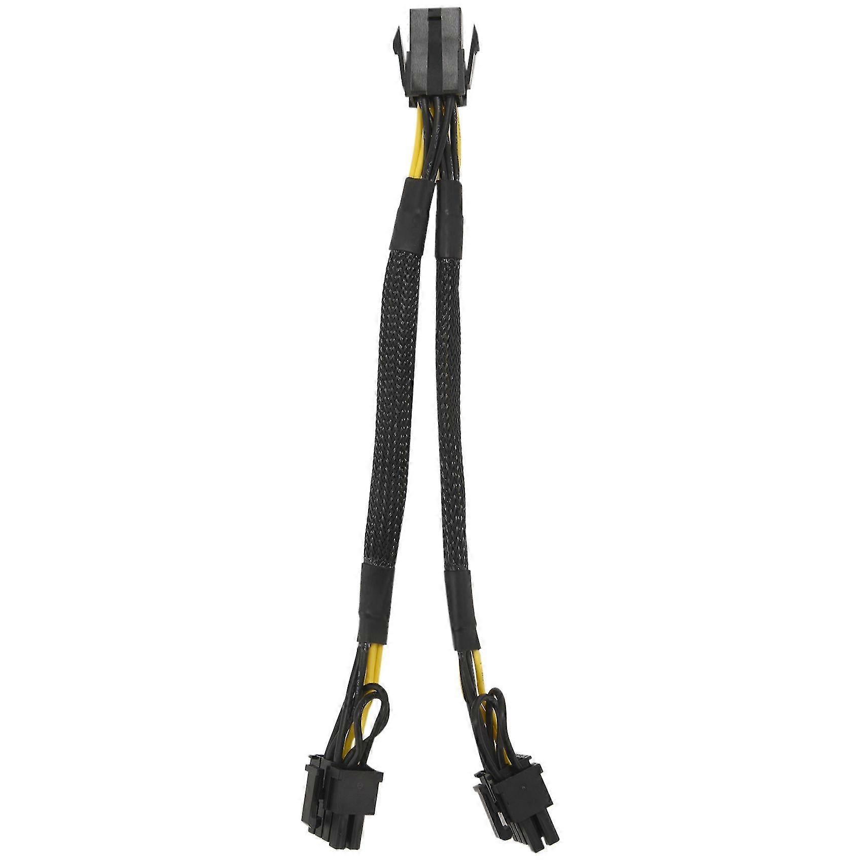 10pcs Pci-e 6 Pin To Dual 8 Pin (6+2) Graphics Card Pci Adapter Gpu Vga Y-splitter Extension Mining