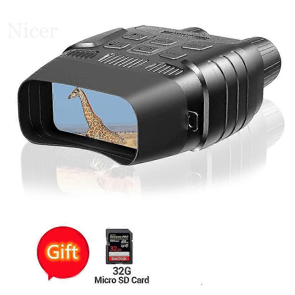 Binoculars night vision device 300 yard digital infrared telescope with 2.3'' screen zoom optical lens video recording camera