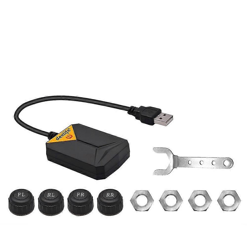 Tpms android tire pressure monitoring system spare tyre internal external sensor for car radio dvd player usb tmps