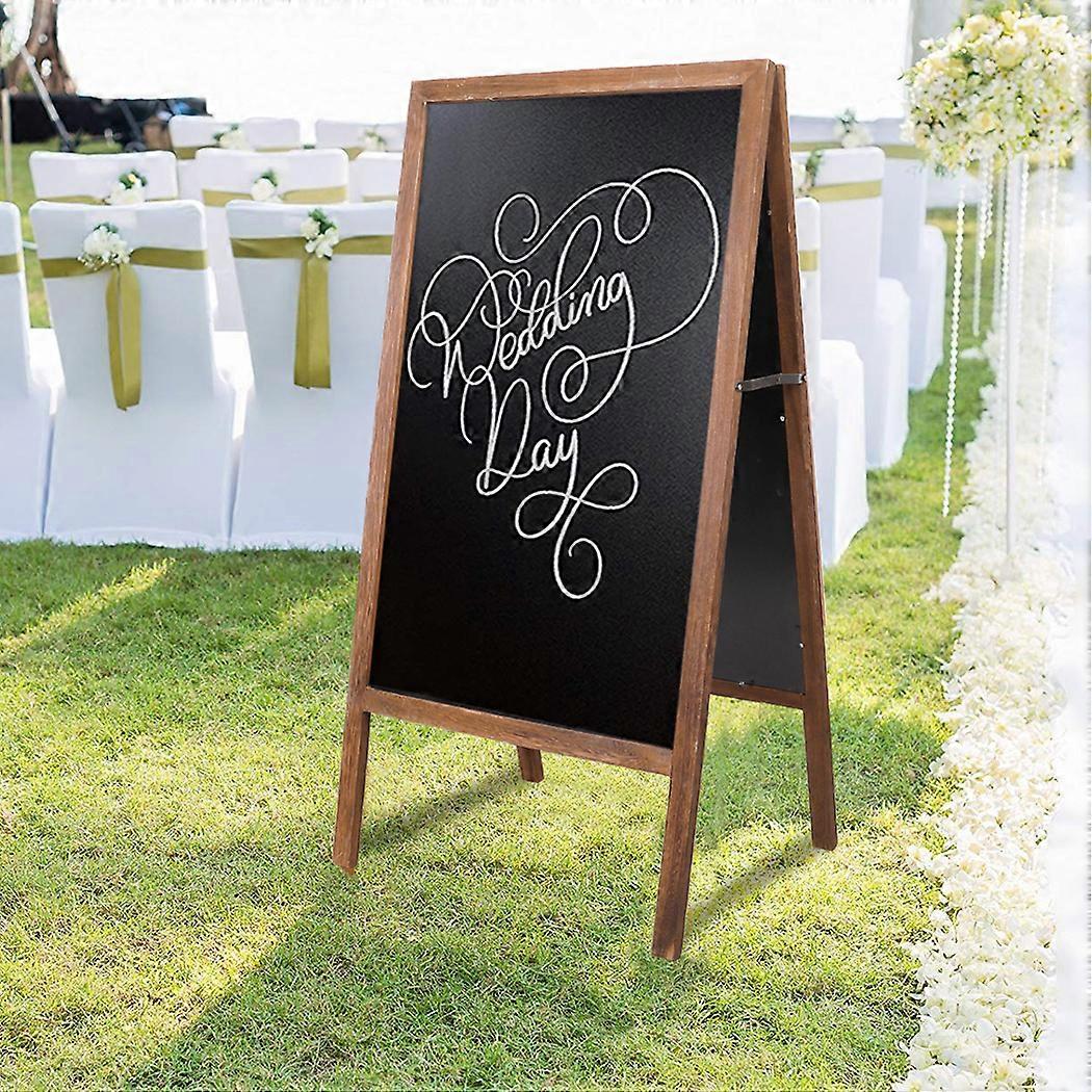 Rustic A-Frame Chalkboard Blackboard Wedding Party Cafe Menu Sign