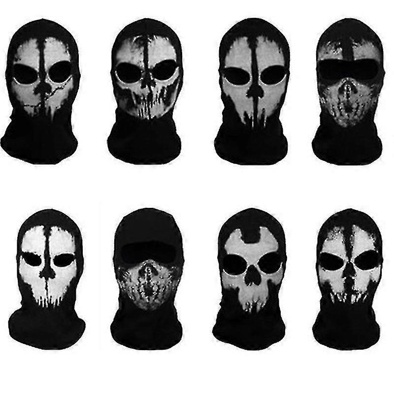 Μαύρη μάσκα Balaclava Beanies Καπέλα Άνδρες Φάντασμα Κρανίο Πλήρες Πρόσωπο Ζεστά Μάσκα Κουκούλα Beanie Γκόρος Hombre Κασκέτ Bbalaclava