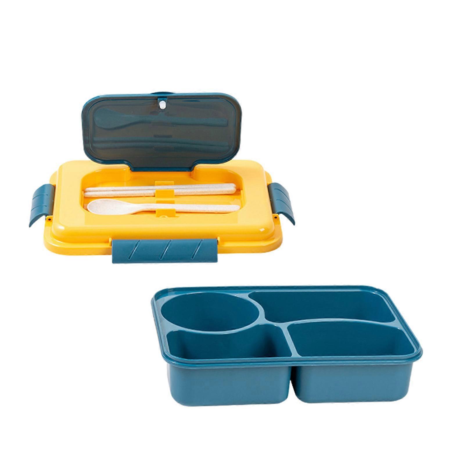 Bento Lunch Box with Leakproof Sauce Box Multi-Compartment Snack Box Meal Prep Containers for School Office Picnic