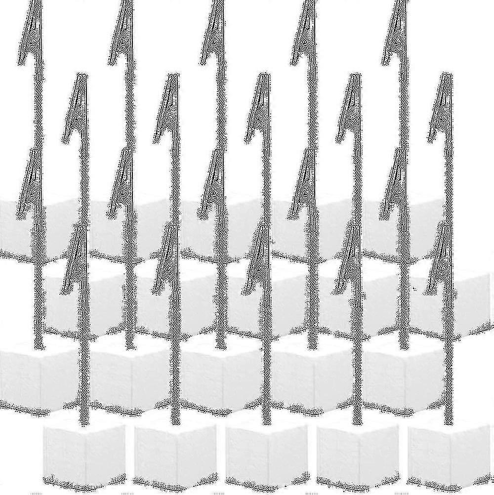 20 Pieces Place Card Holder Cube Photo Clips Holder With Alligator Clip Wood Base Memo Table Number Holder Card Display Stands For Office Me Walkbee