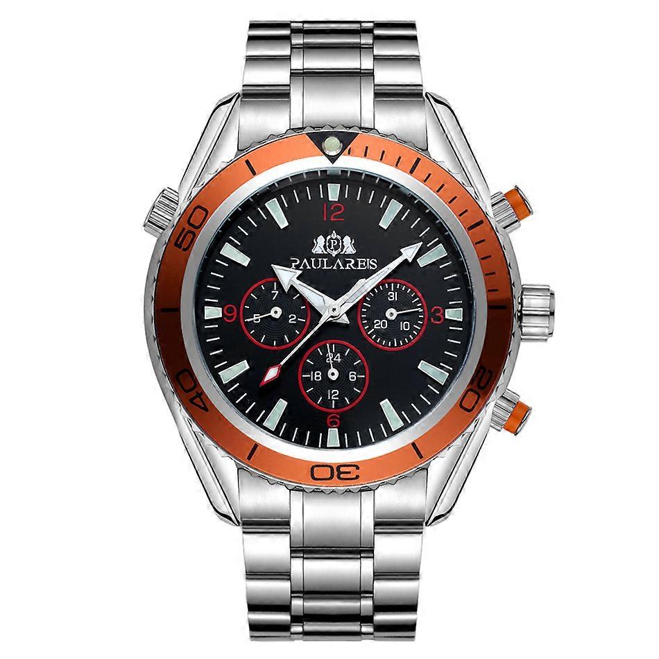 Ohp Watch OM02 Fully automatic mechanical multifunctional luminous steel strip orange tape men's watch AUTOMATIC WATCH