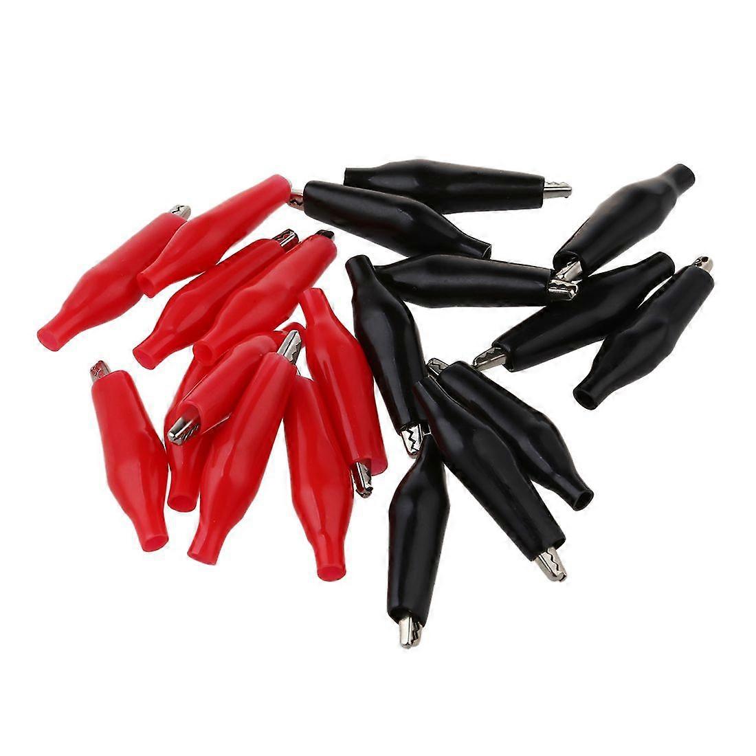 20 Pcs Soft Plastic Coated Testing Probe Alligator Test Clip