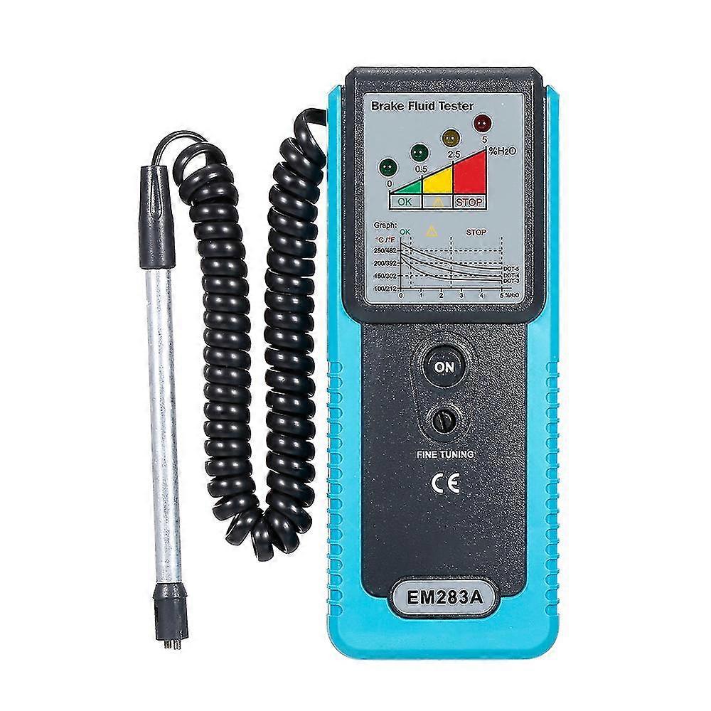 Multicolor Automotive Brake Fluid Tester Oil Moisture Water Detection With High-precision Probe For Auto Dot3 Dot4 Dot5 Brake Fluid Diagnostic Detecto