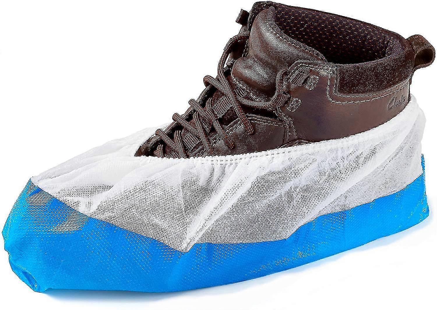 100 Disposable Shoe Covers, Reinforced And Non-slip