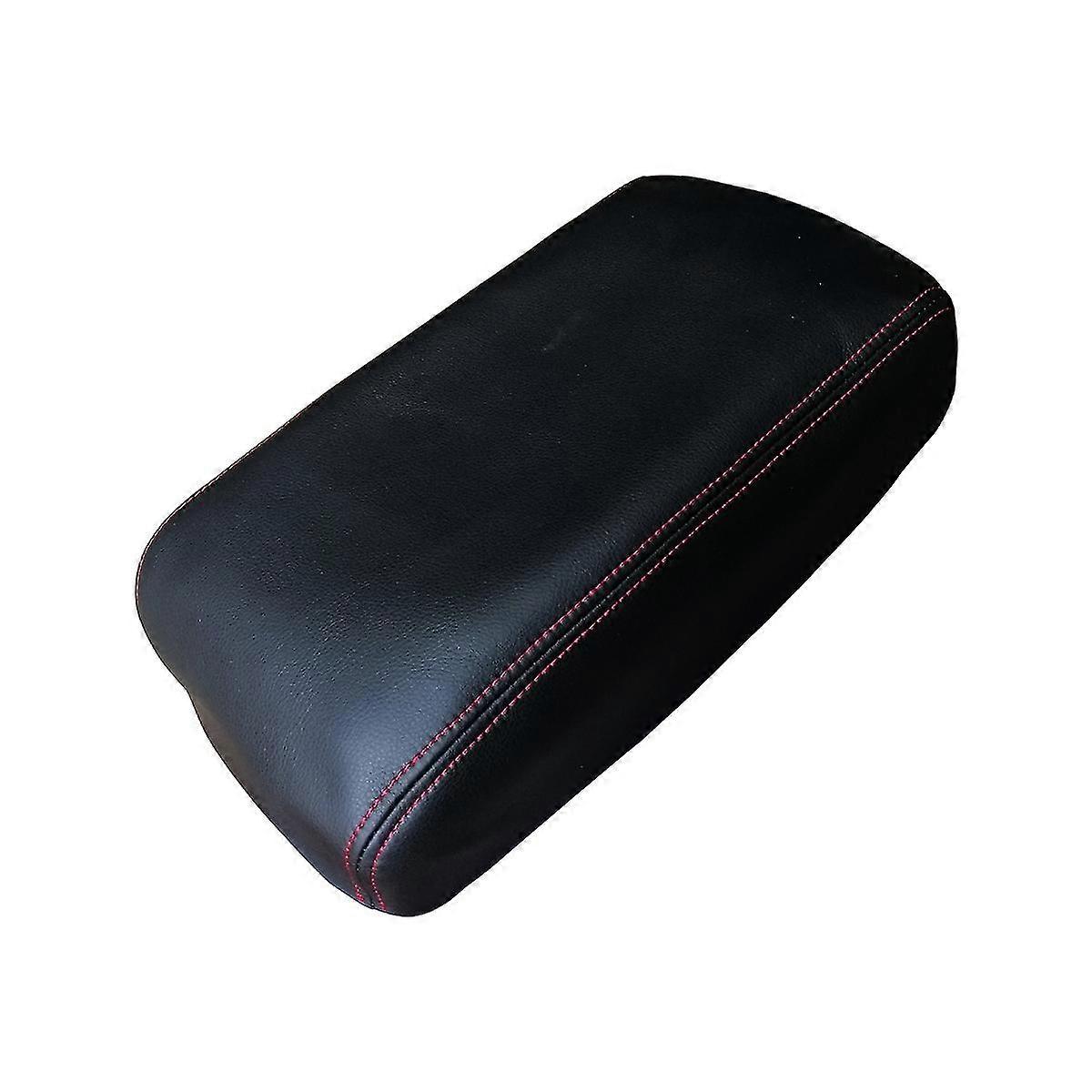 For Highlander 2009 - 2014 Car Microfiber Leather Console Armrest Panel Cover Protective Trim Black