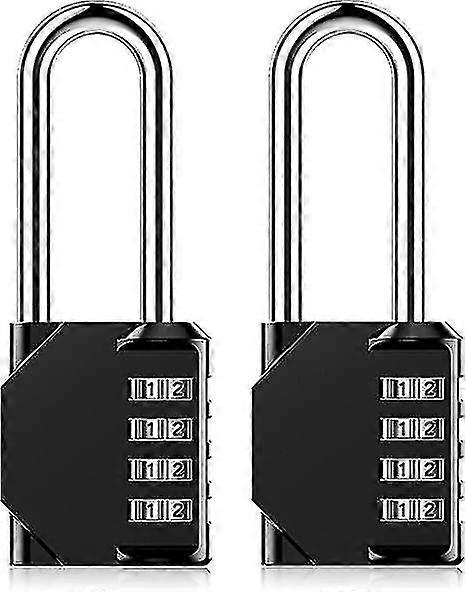Combination 4-digit Combination Lock Outdoor School Lock Gym Locker Lock - 2 Pack