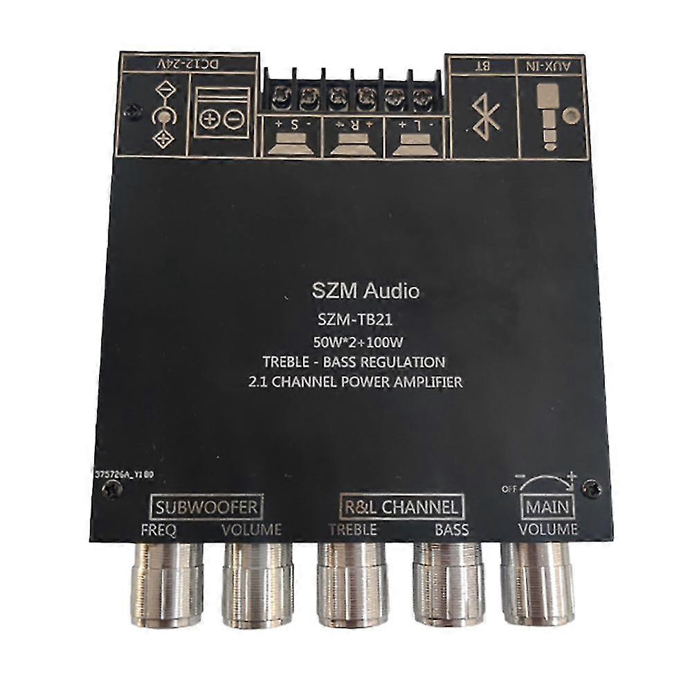 Tb21 2.1 Channel Bluetooth 5.0 Subwoofer Amplifier Board 50wx2+100w Power Audio Stereo Amplifier Bo
