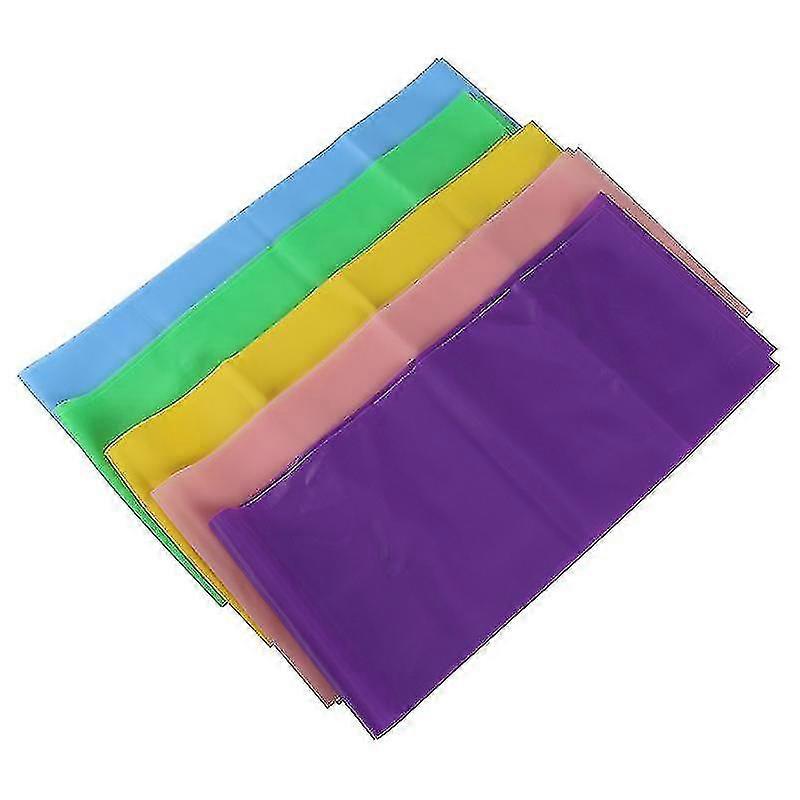Resistance Bands Set 5 Packs Elastic Exercise Bands Compatible With Physical Therapy Tension Band Recovery Band Workout Stretch Bands Compatible