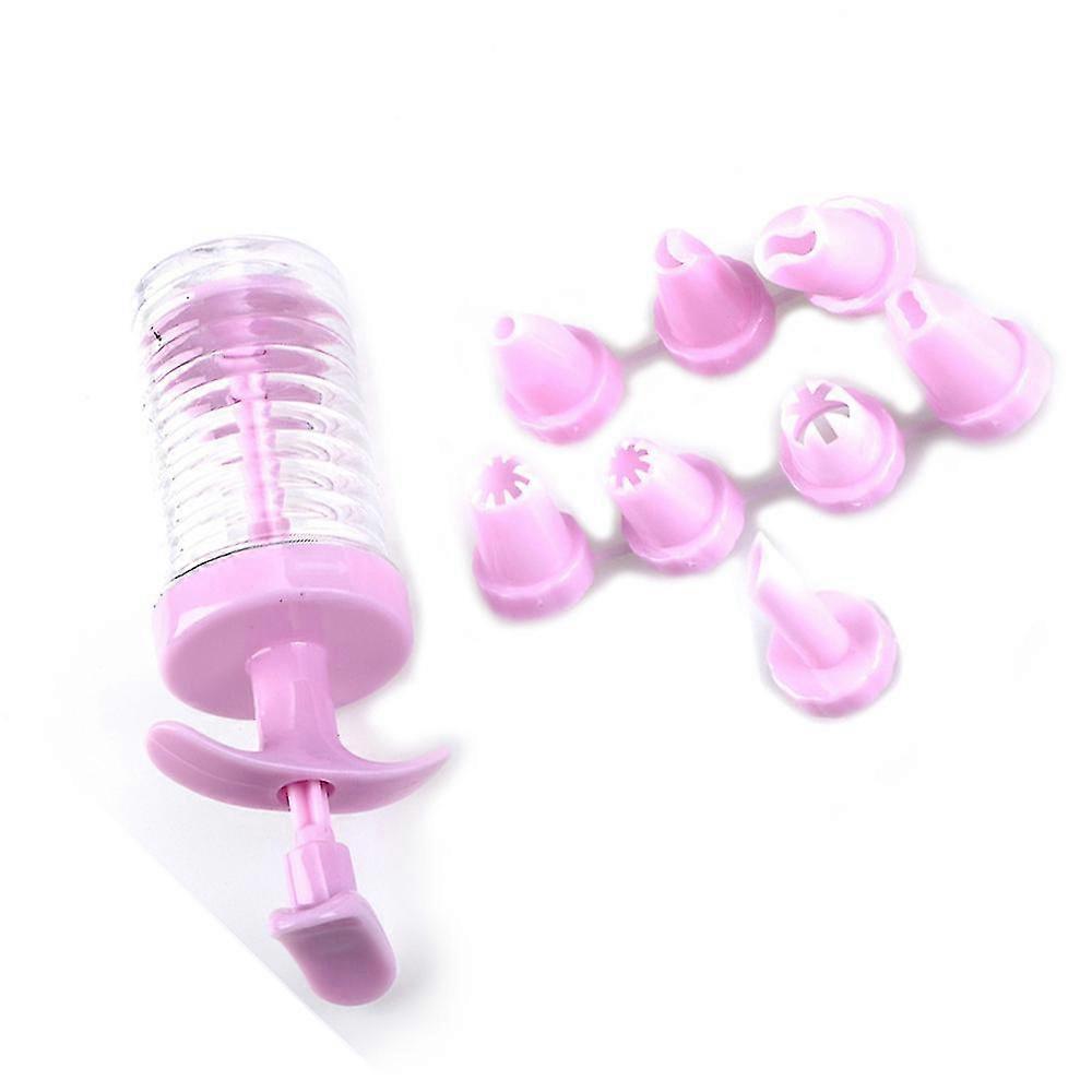 Cake Decorating Piping Tips Set ,1 Set Plastic 8 Cake Nozzles