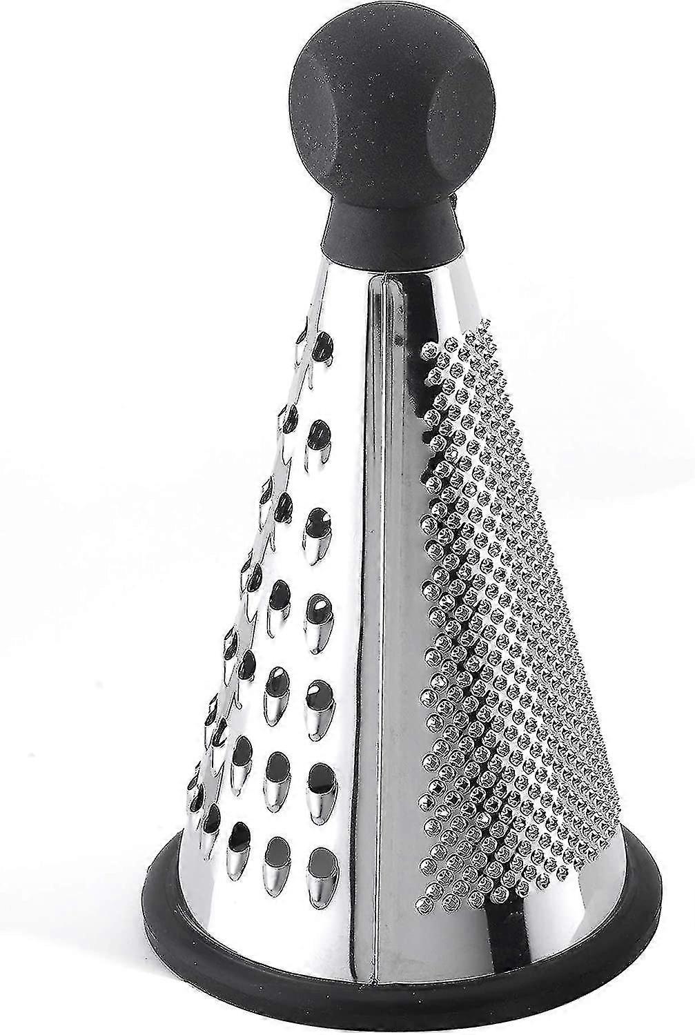 Three-sided Grater Container In Brushed Stainless Steel Battqx