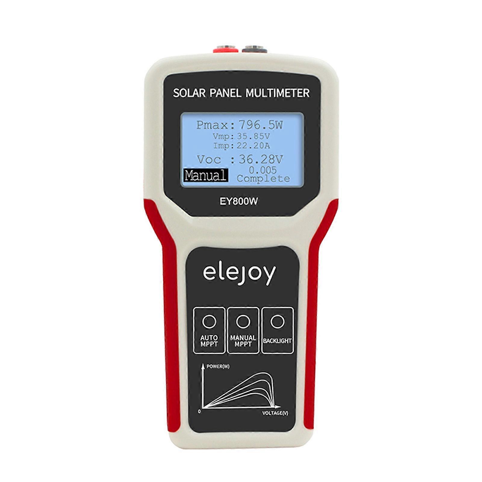 EY800W MPPT Multimeter Upgrades Handheld Portable Pvoltaic Panel Power Supplys Multimeter Auto Manual MPPT Detection