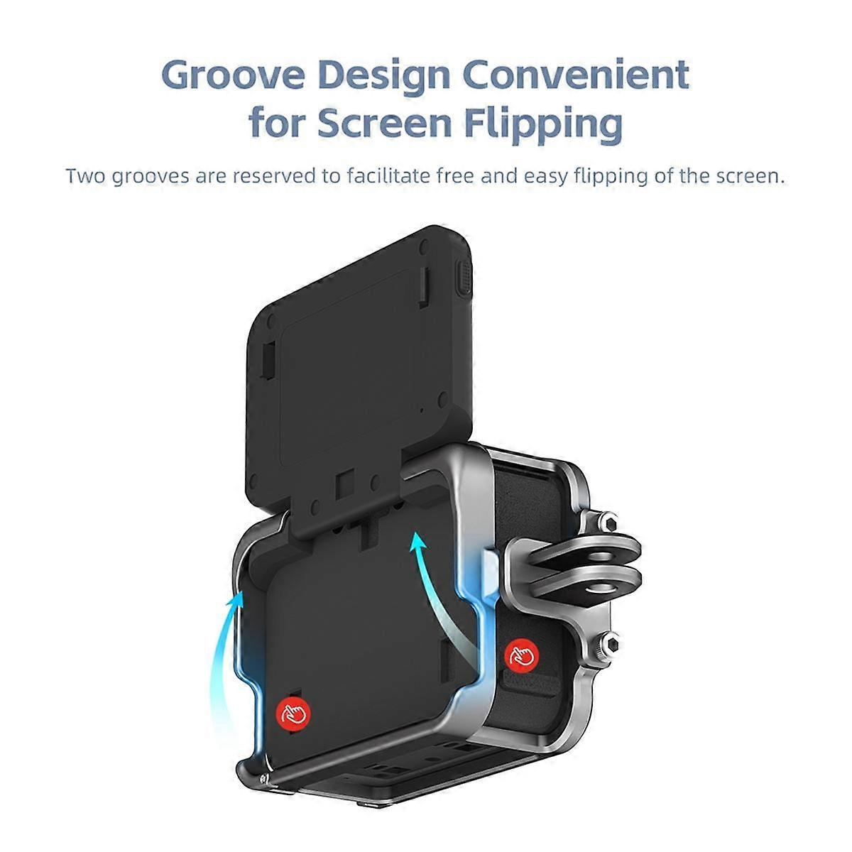 Aluminium Alloy Frame Case for Insta 360 Pro for Vertically Dual Cold Shoe Protective Shell