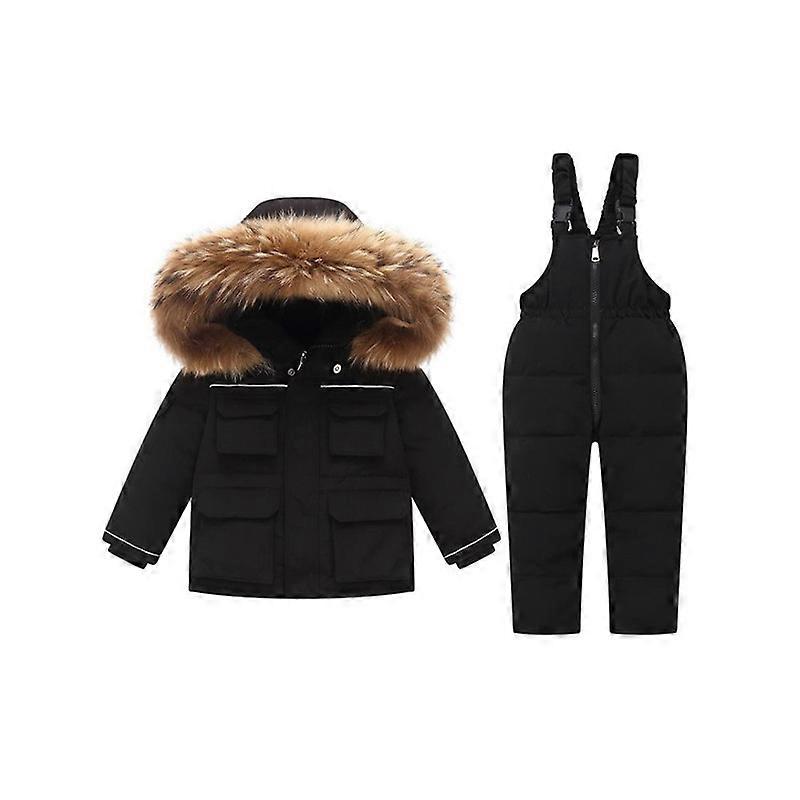 Toddler Suit Boy Girl Coat Winter For Snowsuit Baby Pants Jacket Cloth Kids Months 4 Front Pockets