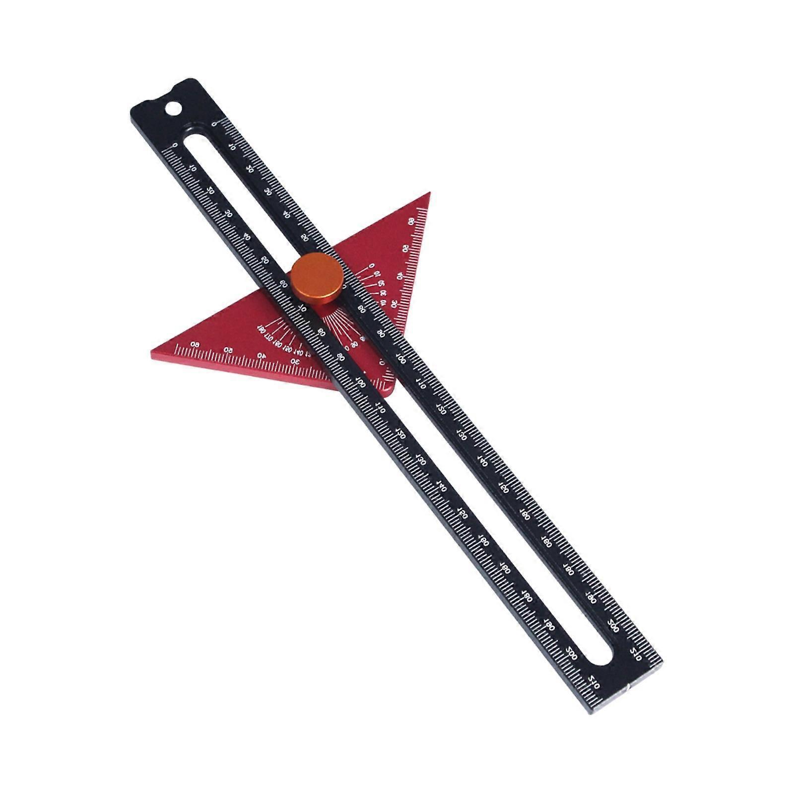 Woodworking Scriber Ruler High Accuracy 180 Degrees for Carpenter Woodworking