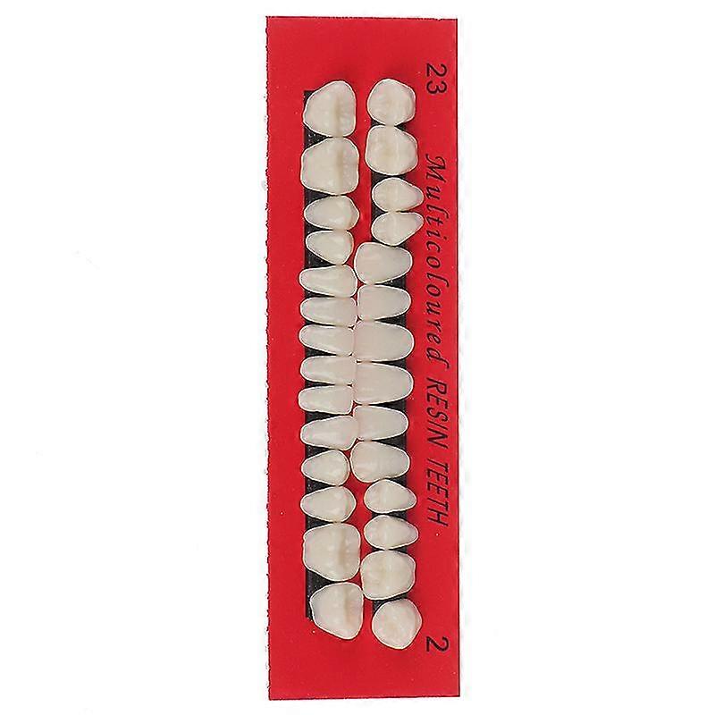 28pc Acrylic Resin Teeth Denture Upper Lower Shade 23# A2 Dental