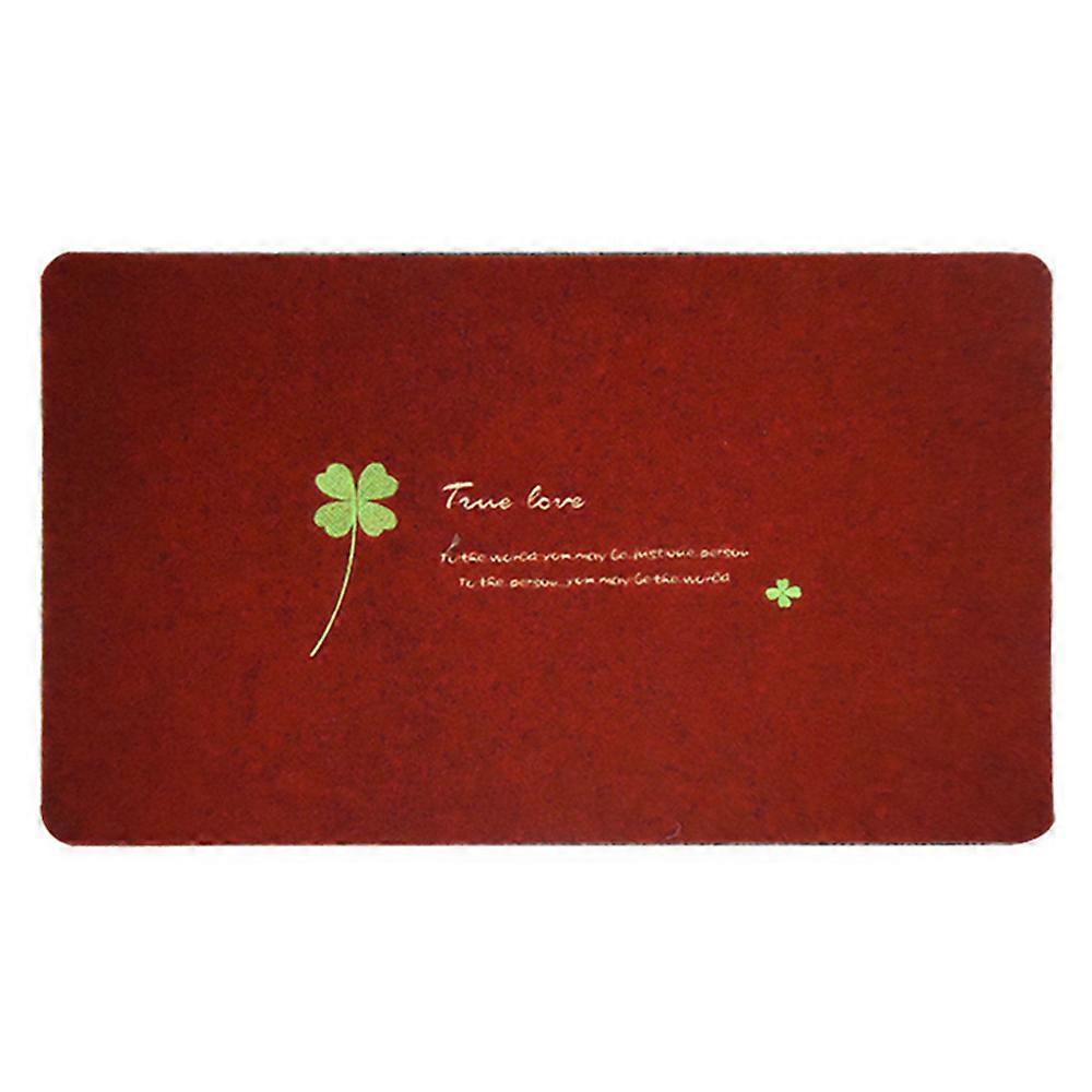 Embroidered Shamrock Foot First Floor Doormat Rug
