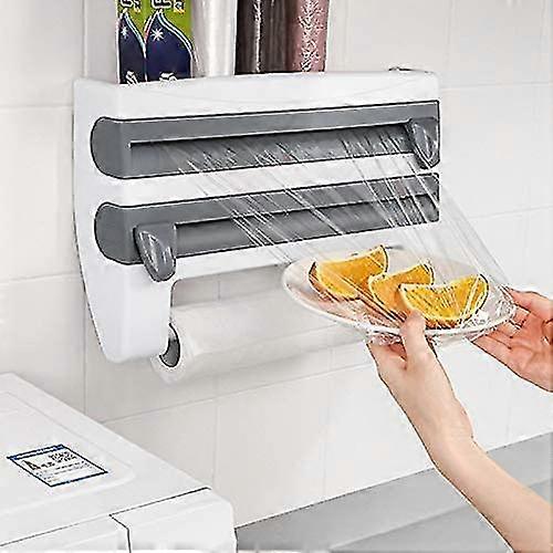 Multifunctional Storage Cutting Rack,4-in-1 Wall-mount Sauce Bottle Storage Holder, Multi-function Kitchen tool
