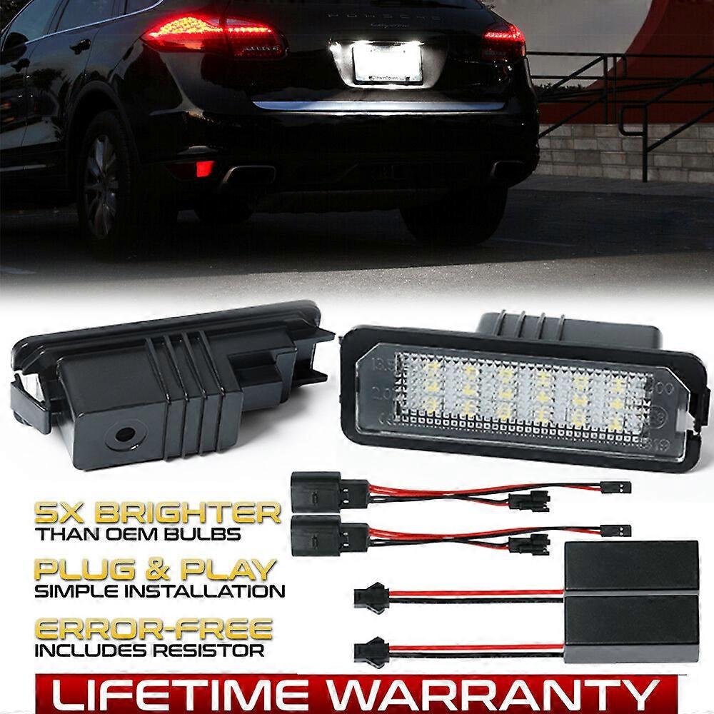 2 Luces LED Para Matrícula De Porsche, Sin Error Canbus, Para Cayenne, 911, Boxster, Cayman