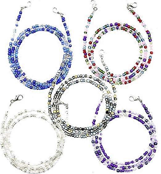 Beaded Chains for Eyeglass Handmade 5 Pieces Anti Lost