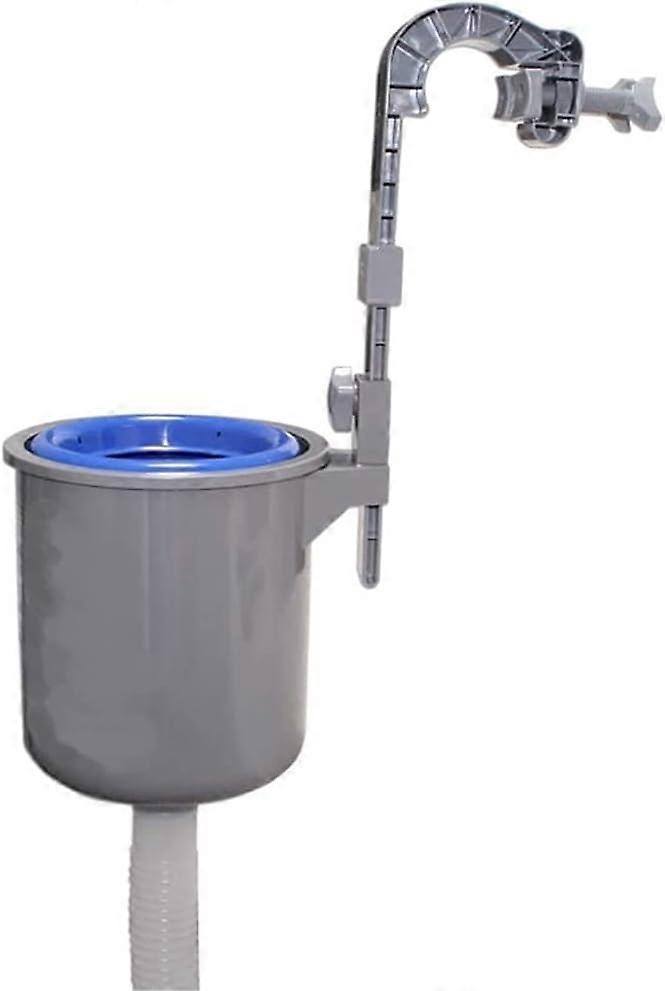 Pool Skimmer Automatic Portable Wall Mount Pool Filter Surface with Adjustable Bracket