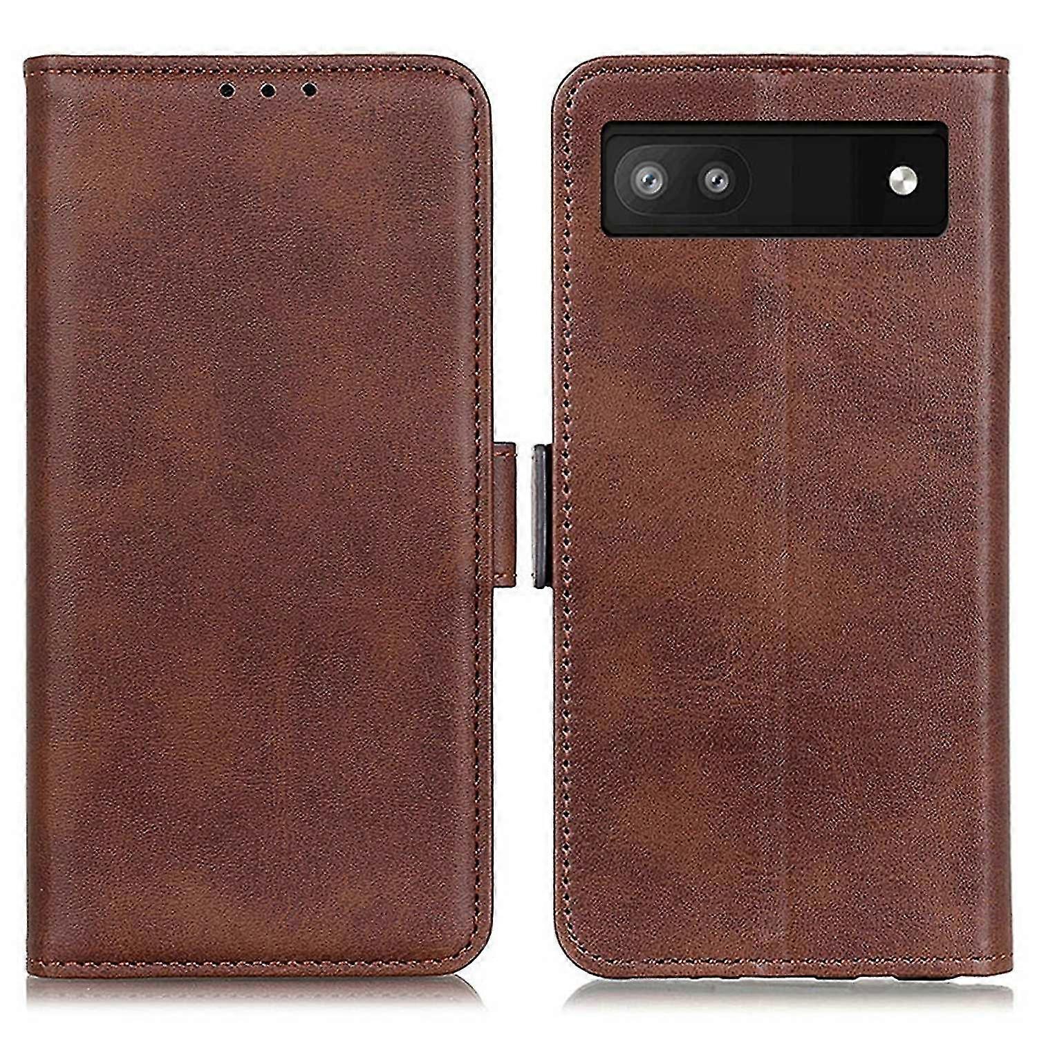 Case For Google Pixel 7a Phone Leather Case Cowhide Texture Phone Cover with Stand Wallet