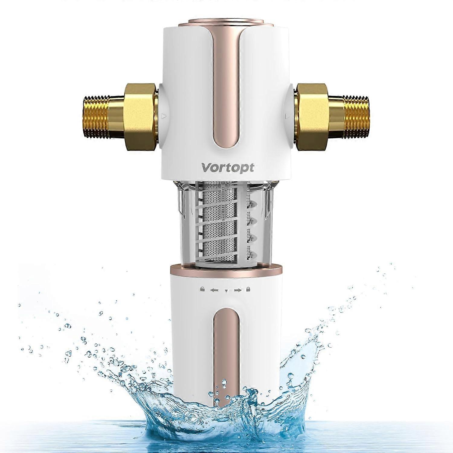 沈殿物フィルター、自動逆洗システム、井戸水用全家浄水器、沈殿物逆洗フィルター、40ミクロンの洗濯可能-GSL