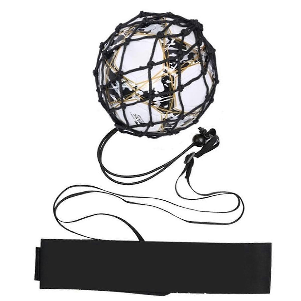 Sac à ballon portable noir, filet pour ballon de football, cryptage audacieux + ceinture
