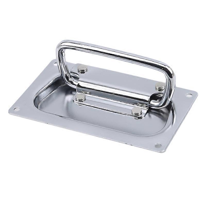 Metal Spring Folding Movable Handle Toolbox Suitcase Recessed Equipment Cabinet Pull Drawer Handle Hardware Accessories
