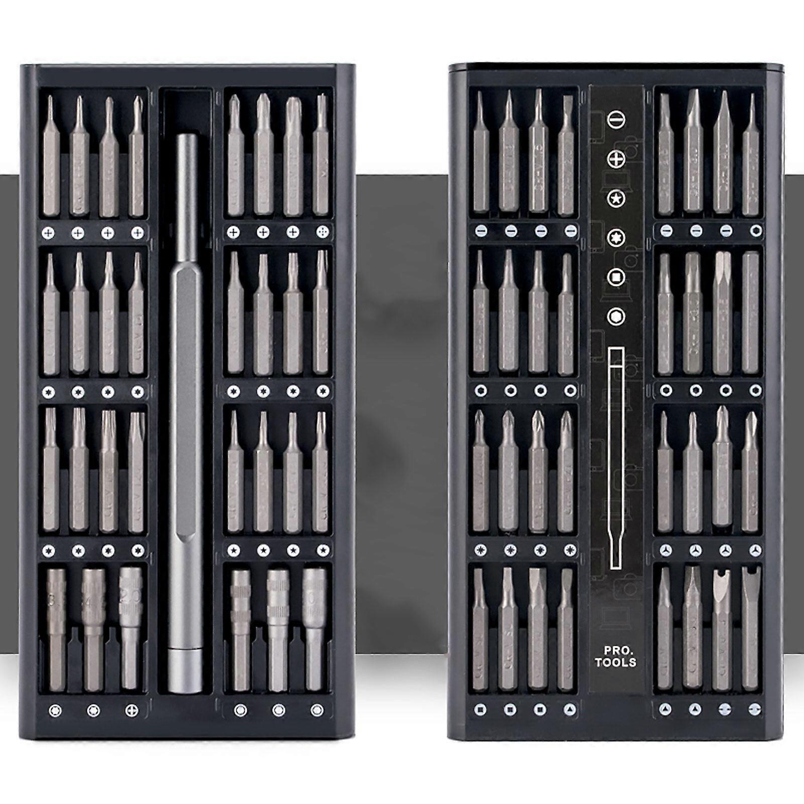 25PCS/63PCS Magnetic Screwdriver Set Magnetic Driver Bits Set, Includes Slotted/Phillips/Torx Mini Precision Screwdriver, Replaceable Screwdriver Bits