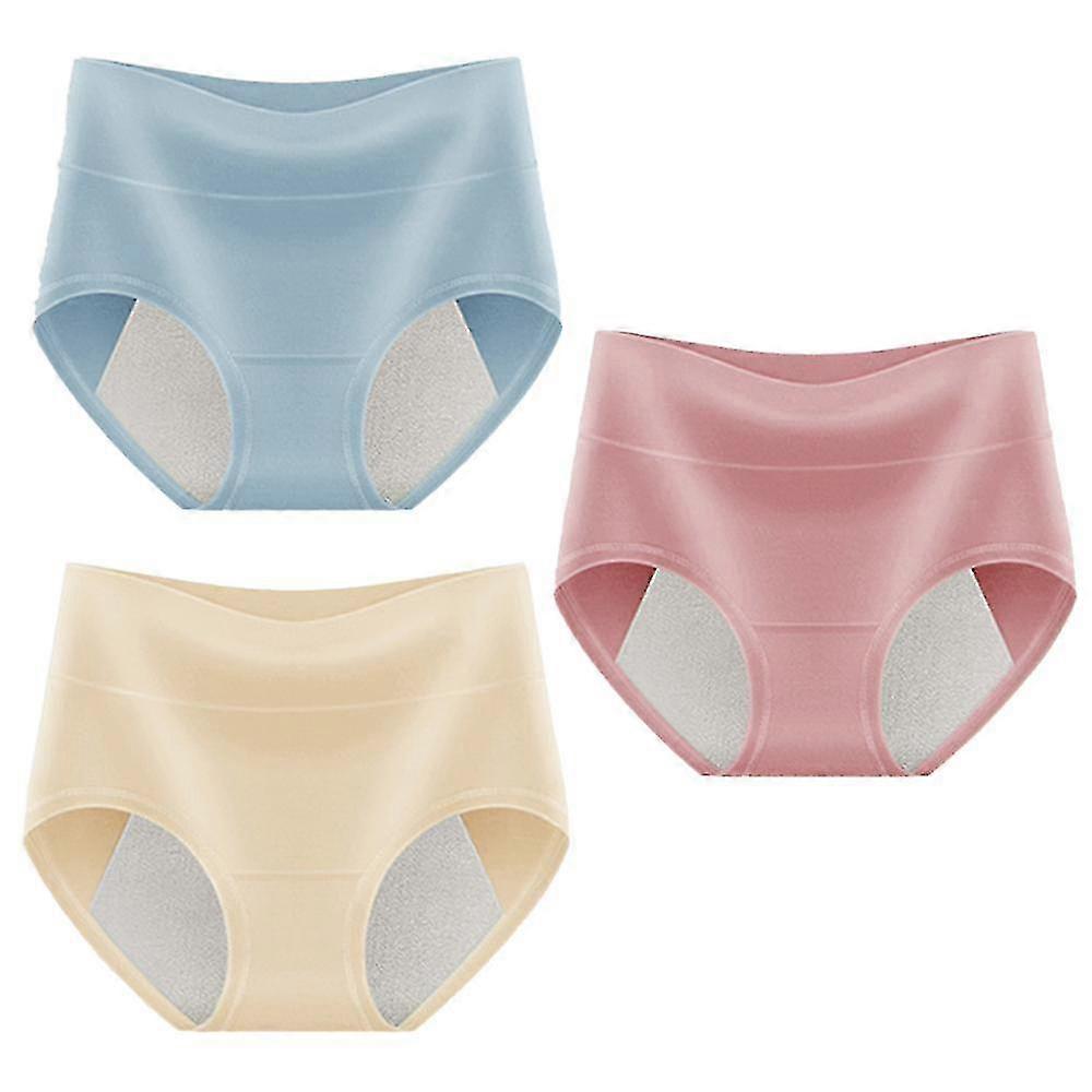 Silk Crotch Physiological Underpants, Double-layer Anti-side Leakage