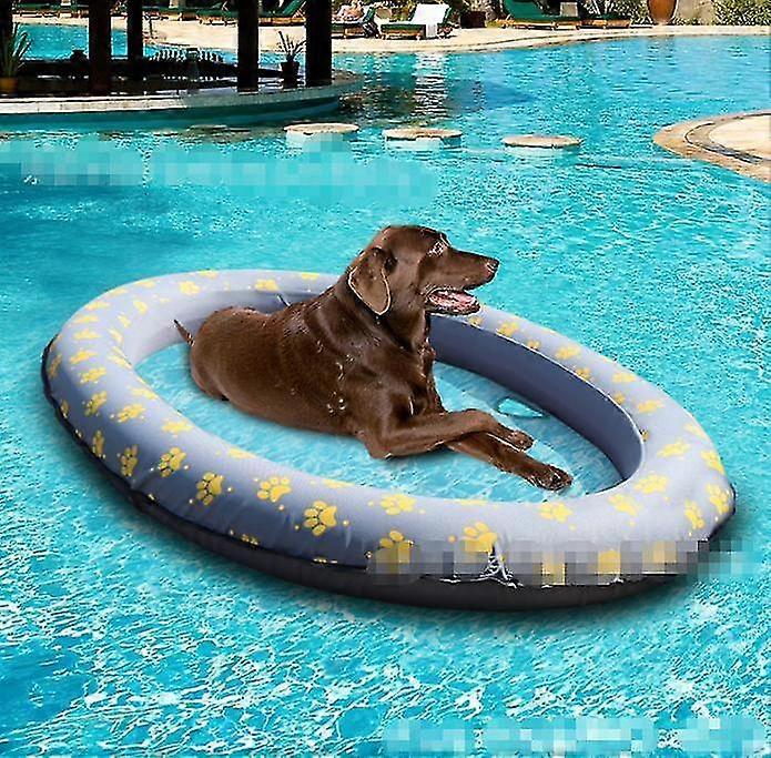 Galleggianti per cani per piscina, galleggiante gonfiabile per cani cuccioli, grande piscina per cani galleggia tappetino galleggiante per cani per l'estate