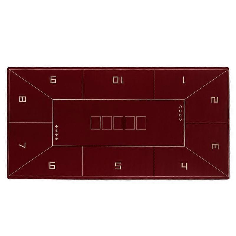 Big Size Deluxe Suede Texas Hold'em Pokers Tablecloth Casino Poker Set Board Game Mat Layout Rubber Table Cloth Round Mat Board