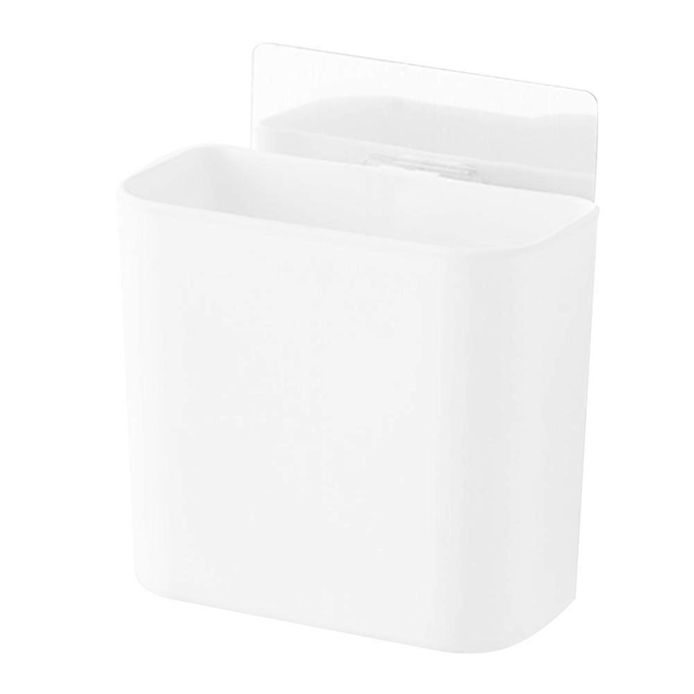 Wall Mounted Bathroom Drain Basket Toothbrush Holder Storage Rack Box Organizer Remote Controller S