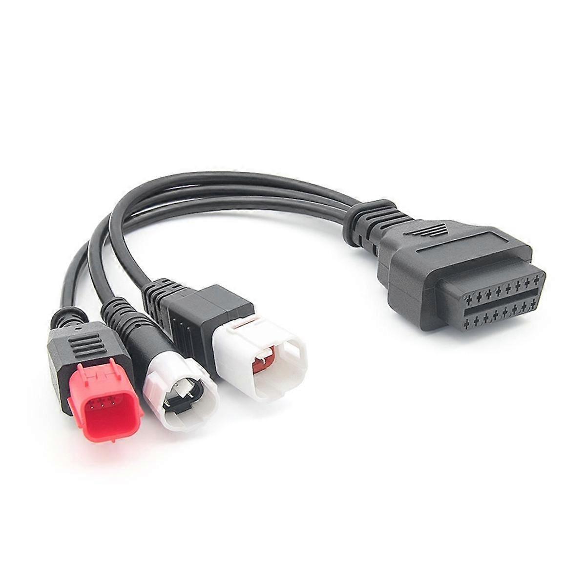OBD2 Diagnostic Cable for Kline Euro5 Motorcycle 16 Pin to 3Pin 4Pin 6Pin OBD2 3 in 1 Diagnostic Ad