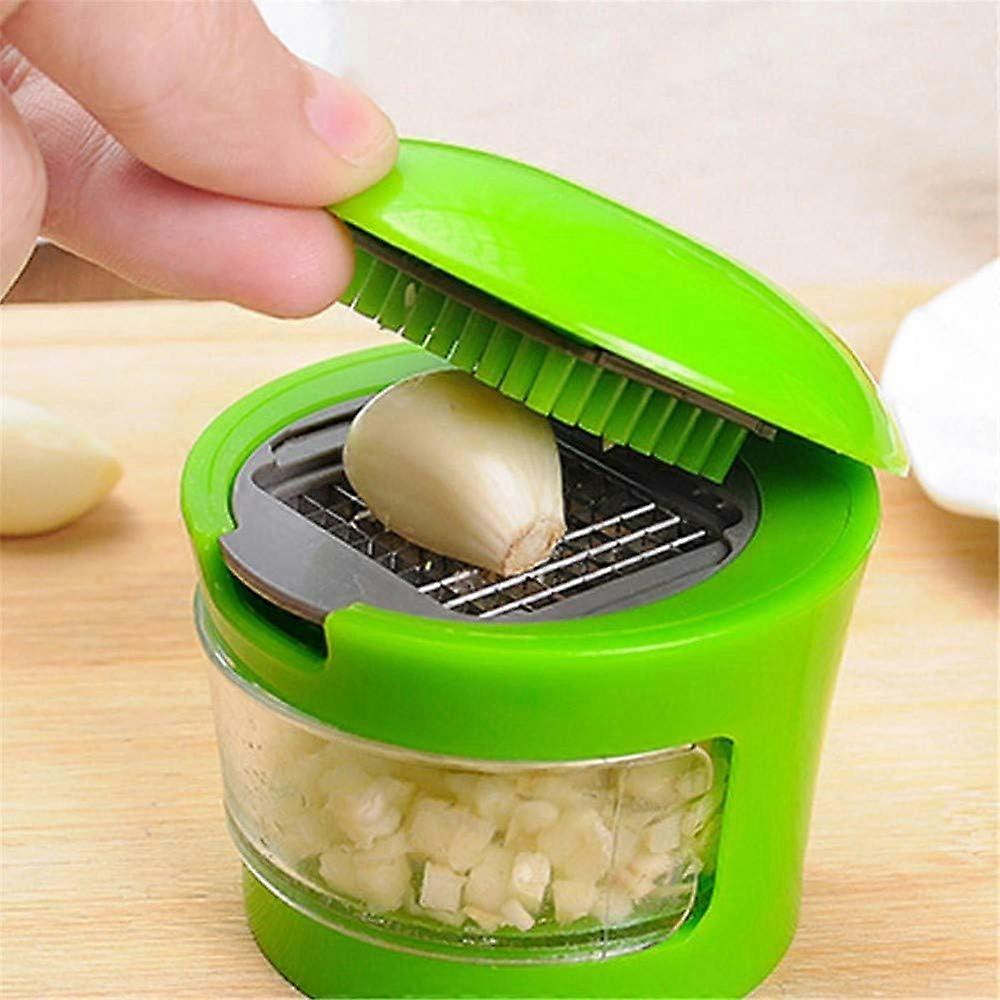 Garlic Press, Multifunction Garlic Press, Garlic Mincer Slicer Dicer Grater for Home Manual Onion Chopper Vegetable Chopper Kitchen Gadget