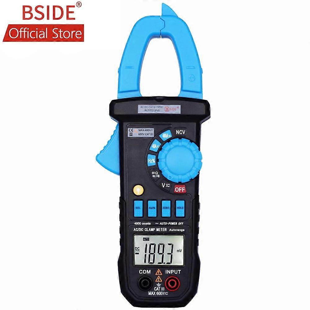 BSIDE Digital Multimeter 400A AC/DC Current Clamp Meter ACM03 PLUS Capacitance Frequency Tester Induction Voltage Alarm