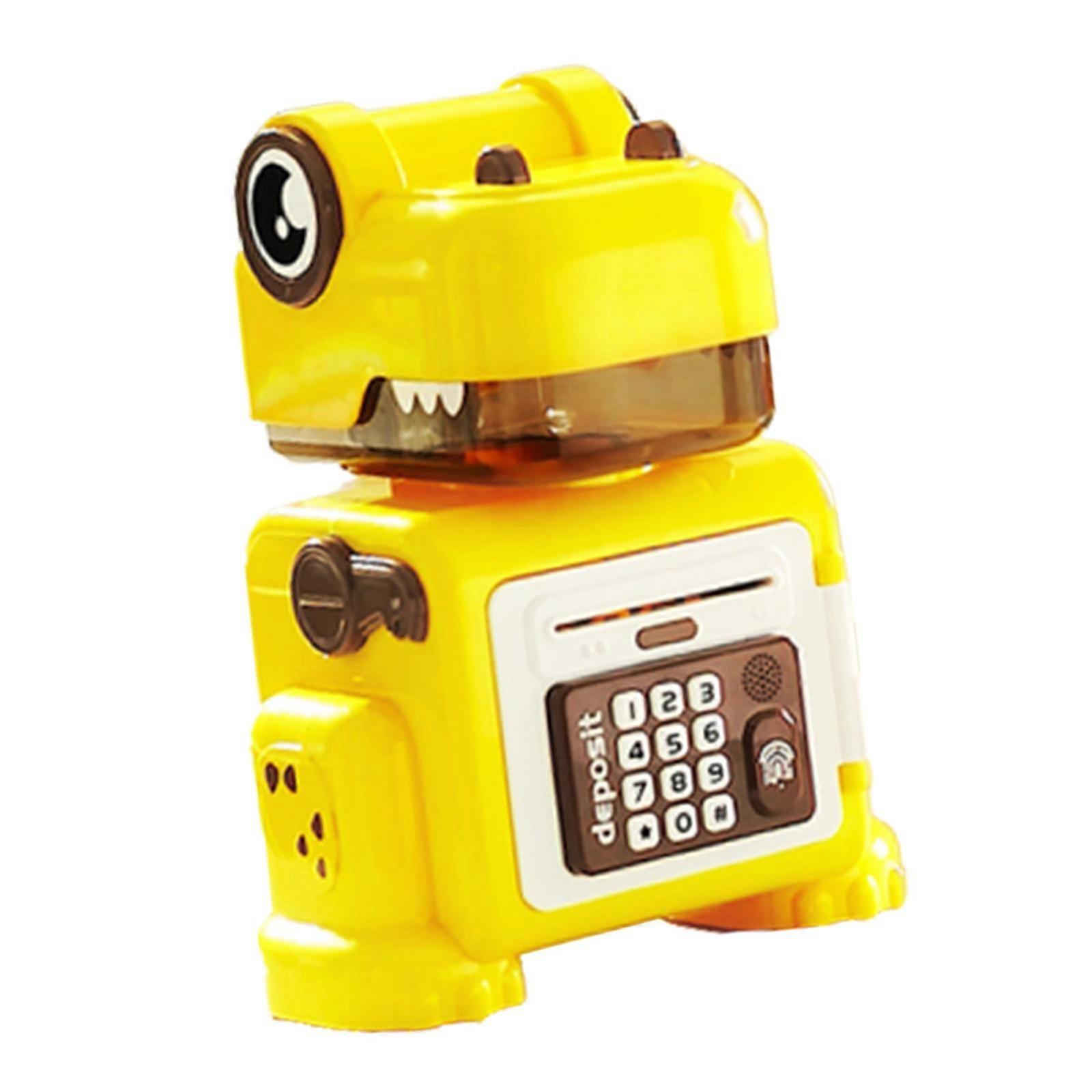 Cartone animato dinosauro salvadanaio impronta digitale automatico di rotolamento di denaro denaro bancario giocattoli per ragazzi di età 6 ~ ragazze bambini regali di festa