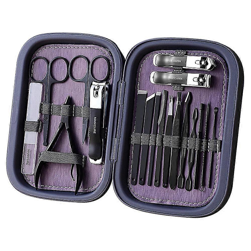 18 Pcs Nail Clipper Travel & Grooming Kit Nail Tools