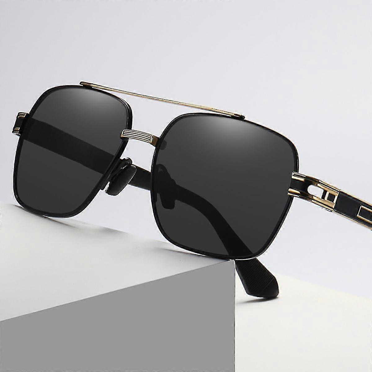 Polarized Sunglasses For Men/women Uv Protection Metal Frame Square Retro Shade Glassesxq-sg1715