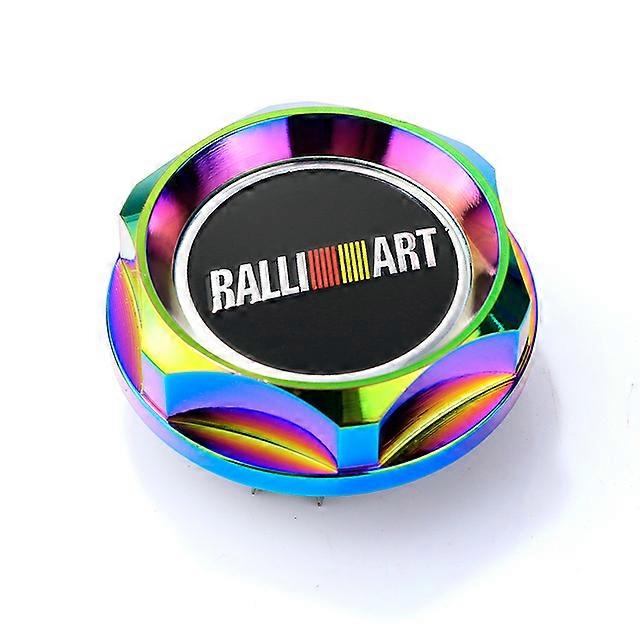 neo chrome Ralliart Aluminum Engine Oil Cap Tank Cover For Mitsubishi WLR6315