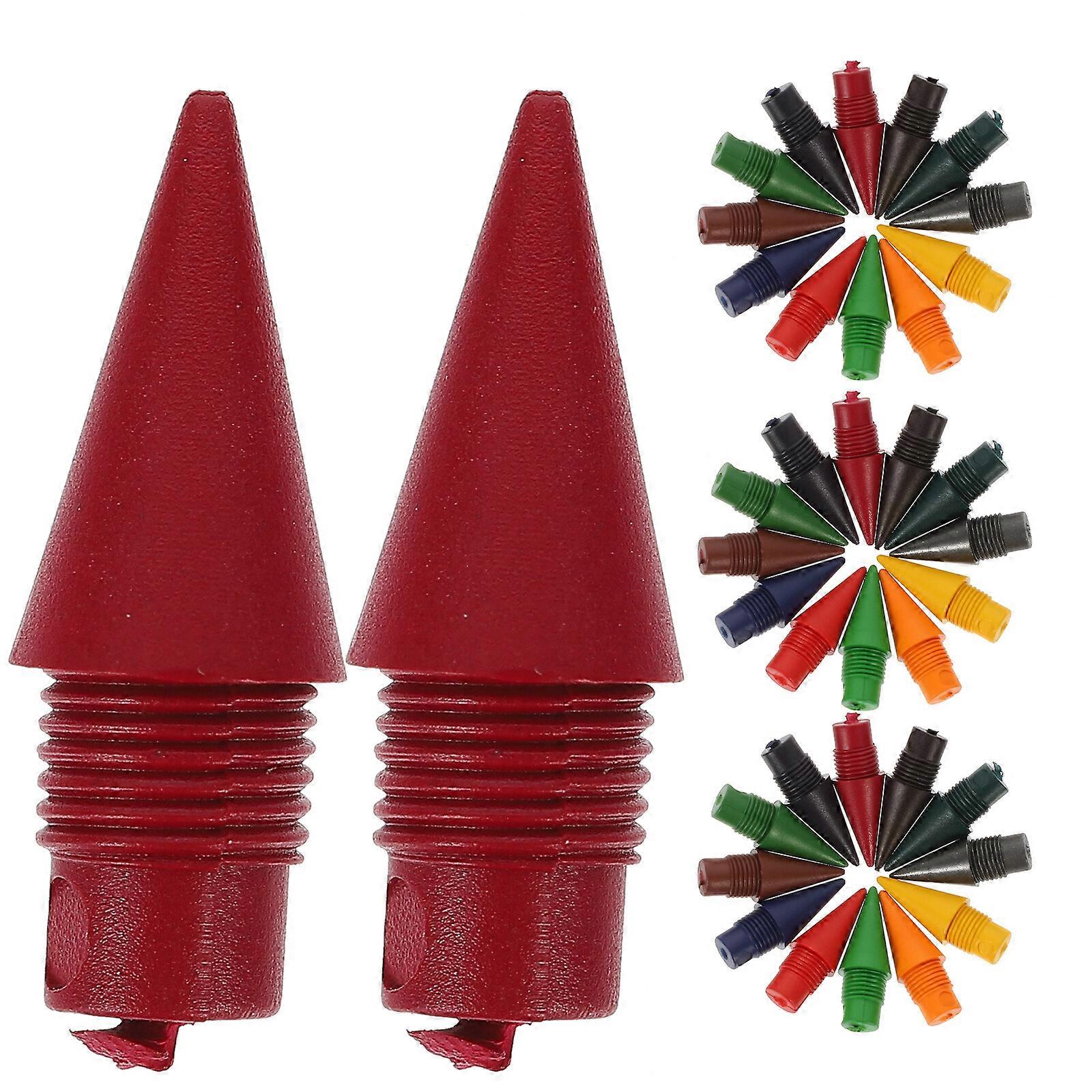36pcs Inkless Writing Pencil Nibs Smooth Writing Pencil Refills Forever Pencil Replacement Tips