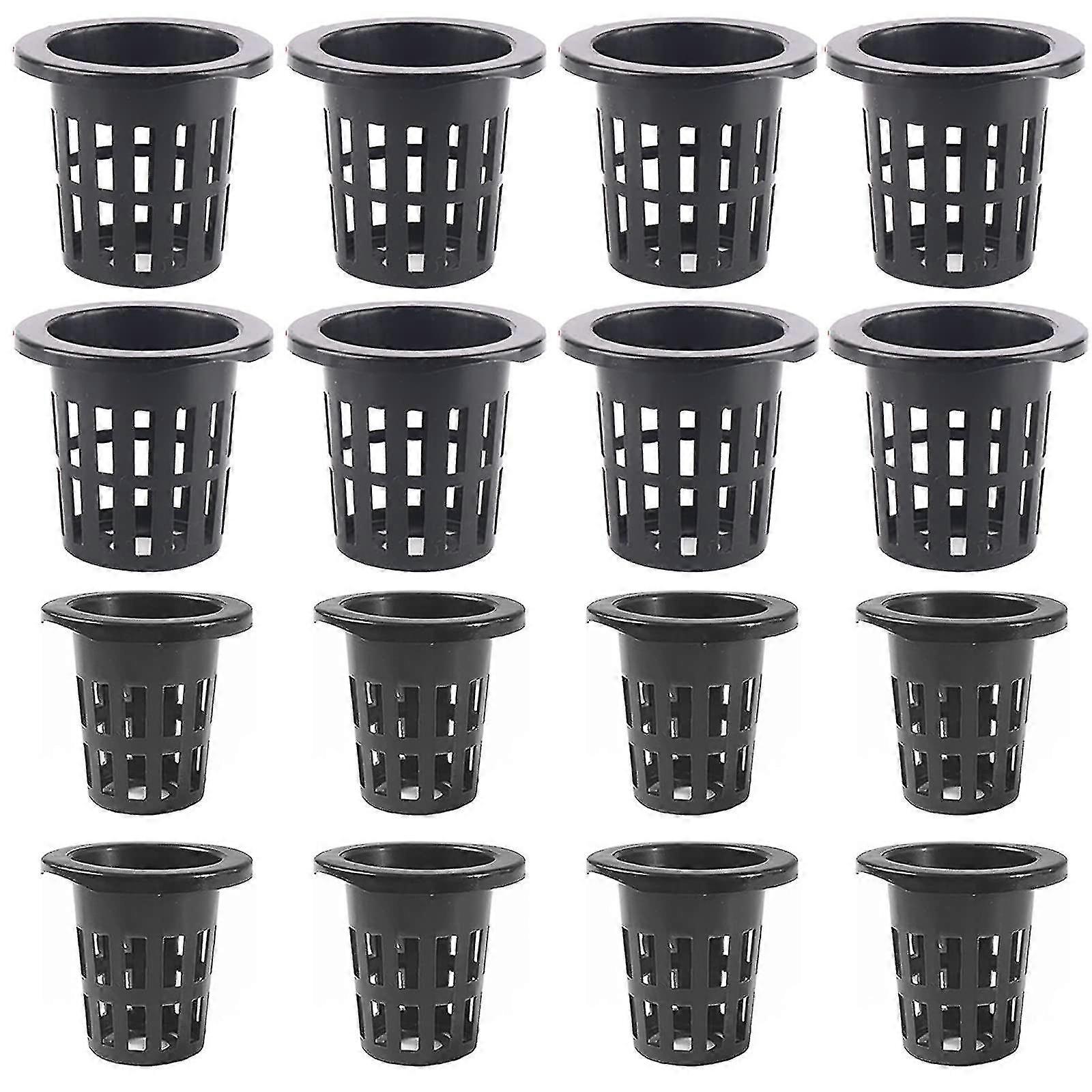 40pcs Garden Net Cups, Hydroponics Net Pots Garden Slotted Mesh Net Cups Plant Nursery Pots Round Bucket Basket